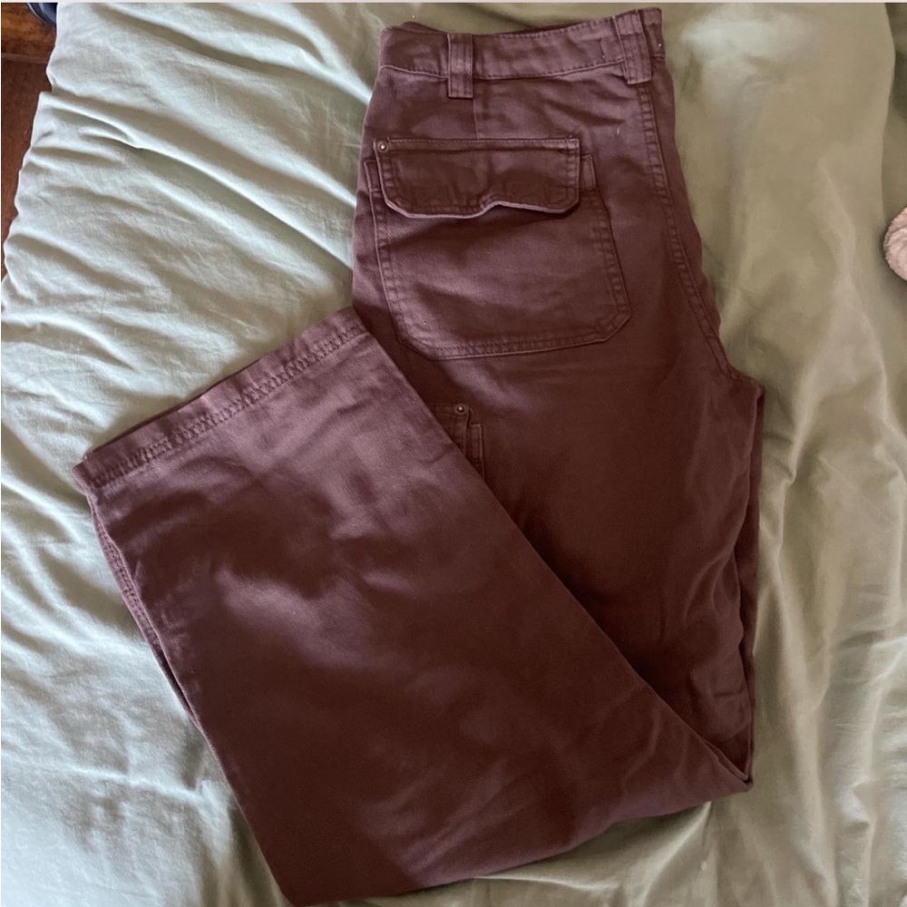 Garage Brown Cargo Pants Relaxed Fit